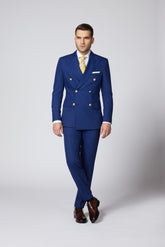 COSTUM CASUAL BEJ CALEB DOUBLE BREASTED